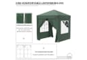 Outsunny Faltpavillon 2x2m UV-Schutz Dunkelgrün Bild 5