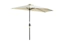 Outsunny Halbschirm mit LED und Solarpaneel Beige Bild 1