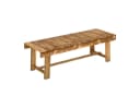 Outsunny Gartenbank Massivholz Dunkelbraun 2-Sitzer Rustikal Bild 1
