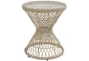 Outsunny Gartentisch Couchtisch mit UV-Schutz Rattan Braun Bild 1