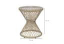 Outsunny Gartentisch Couchtisch mit UV-Schutz Rattan Braun Bild 3
