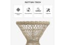 Outsunny Gartentisch Couchtisch mit UV-Schutz Rattan Braun Bild 4