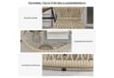 Outsunny Gartentisch Couchtisch mit UV-Schutz Rattan Braun Bild 5
