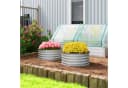 Outsunny Hochbeet 2er-Set Blumenkasten Kräuterbeet mit offenem Boden Bild 2