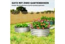 Outsunny Hochbeet 2er-Set Blumenkasten Kräuterbeet mit offenem Boden Bild 4