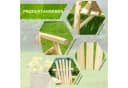 Outsunny Gartenbank 2-Sitzer mit Tisch Naturholz Bild 4