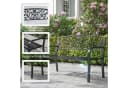 Outsunny Gartenbank Armlehne 2-Sitzer Balkonbank Bild 5