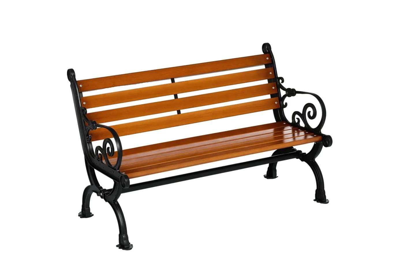 Elegante Gartenbank aus Aluminium und Tannenholz