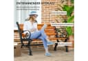 Elegante Gartenbank aus Aluminium und Tannenholz Bild 4