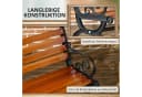 Elegante Gartenbank aus Aluminium und Tannenholz Bild 5