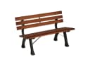 Elegante Gartenbank aus Gusseisen und Tannenholz Bild 1