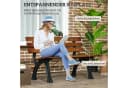 Elegante Gartenbank aus Gusseisen und Tannenholz Bild 4