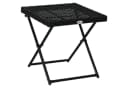 Outsunny Gartentisch Klapp-Couchtisch Schwarz Polyrattan 40x40x40cm Bild 1