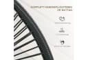 Outsunny Gartenbank 2-Sitzer Schwarz PE-Rattan Stahlrahmen Bild 5