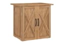 Outsunny Geräteschrank mit Doppeltür Braun Tannenholz Gartenbox Bild 1