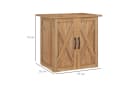 Outsunny Geräteschrank mit Doppeltür Braun Tannenholz Gartenbox Bild 3