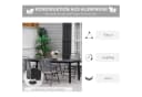 Outsunny Gartentisch Aluminium Kunststoff 190x90x74 cm Bild 5