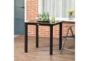 Outsunny Gartentisch Quadratisch Schwarz Aluminium Bild 2