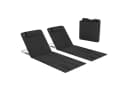 Outsunny 2er Set Faltbare Strandliege Schwarz 5-stufig verstellbar Bild 1