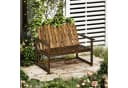 Outsunny Gartenbank Tannenholz Zweisitzer Bild 2