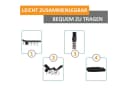 Outsunny Feldbett Schwarz Klappbar Campingliege mit Tasche Bild 4