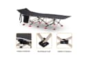 Outsunny Feldbett Schwarz Klappbar Campingliege mit Tasche Bild 5