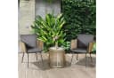 Outsunny Gartenlounge-Set 3-tlg. Grau Grau PE-Rattan mit Kissen Bild 2