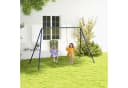 Outsunny Kinderschaukel-Set mit 2 Sitzen Blau/Grün/Orange Bild 2