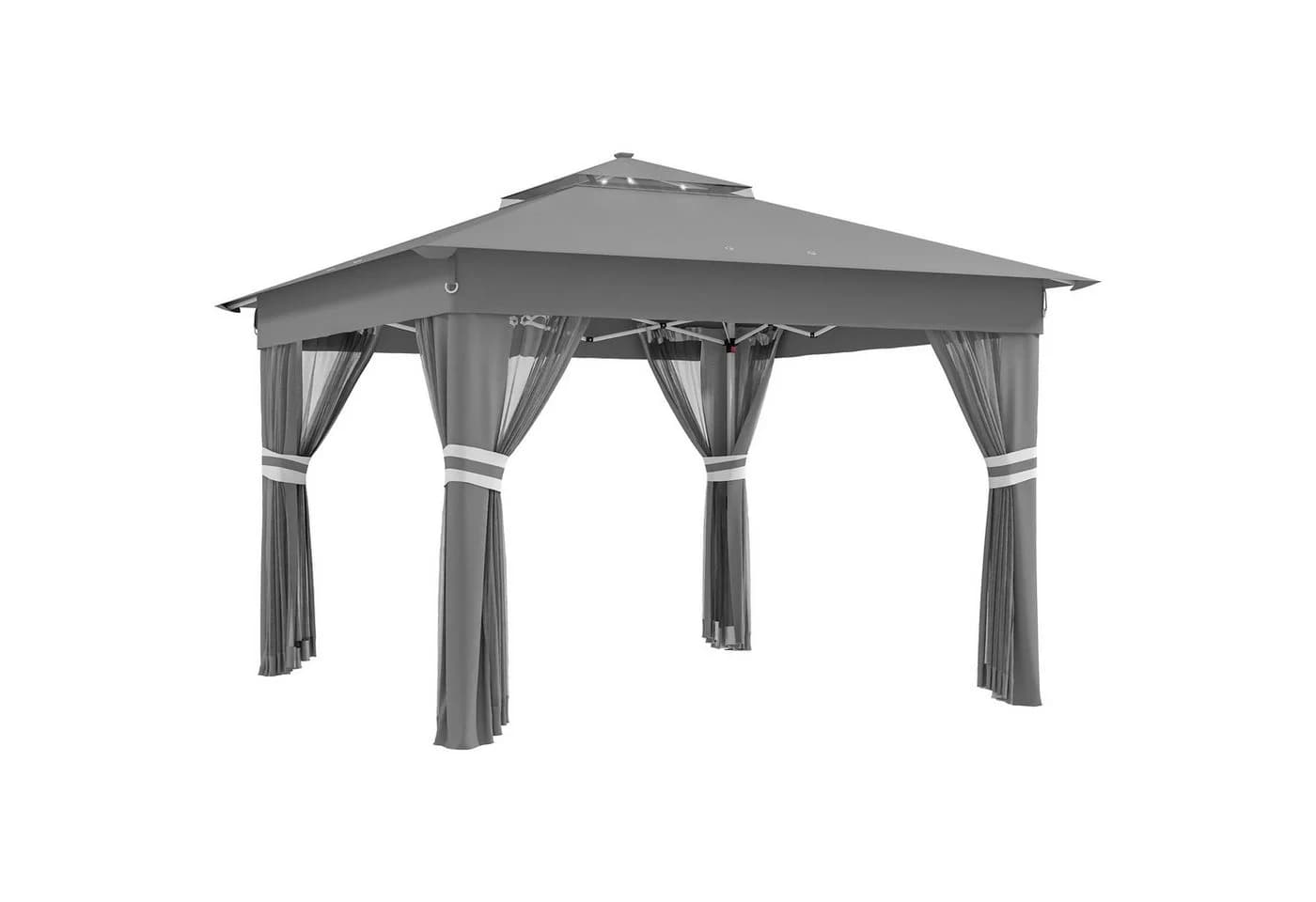 Outsunny Gartenpavillon Metall Oxfordstoff - Bild 2