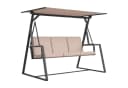 Outsunny Hollywoodschaukel 3-Sitzer Khaki Bild 1