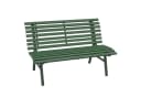Outsunny Gartenbank 2-Sitzer mit Rückenlehne Grün Aluminium Bild 1