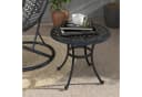 Outsunny Gartentisch Beistelltisch Schwarz Aluminiumguss Bild 2