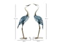 Outsunny Gartenfigur 2er Set Kraniche Blau/Weiß/Grau Bild 3
