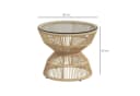 Outsunny Gartentisch Naturholz 60x60x50 cm Bild 3