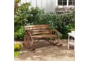 Outsunny Schaukelbank aus Holz 240 kg belastbar Verkohlt Bild 2