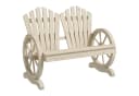 Outsunny Gartenbank 2-Sitzer Tannenholz Natur Bild 1