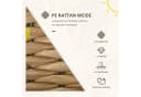 Outsunny 2er-Sitzgruppe Rattan Gartenstuhl mit Kissen stapelbar Bild 4
