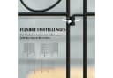 Outsunny Dekorativer Metall-Gitterzaun Schwarz 4er Set Bild 5