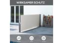 Outsunny Gartensichtschutz Polyesterstoff Aluminium Metall Bild 4