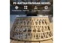 Outsunny Rattan-Drehstuhl Polyester PE Rattan Bild 5