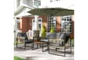 Outsunny Rattan Gartenlounge-Set 4-tlg. Braun Bild 2