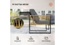 Outsunny Rattan Gartenlounge-Set 4-tlg. Braun Bild 4