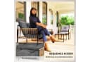 Outsunny Rattan Gartenlounge-Set 4-tlg. Braun Bild 5