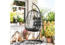 Outsunny Schaukelstuhl Hängesessel Rattan 195 cm Höhe Bild 2