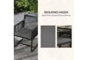 Outsunny Rattan Gartenmöbel-Set PE Rattan Polyester Bild 5