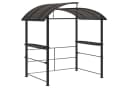 Outsunny Grillpavillon BBQ-Pavillon mit Ablagen Dunkelgrau Bild 1