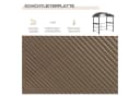 Outsunny Grillpavillon BBQ-Pavillon mit Ablagen Dunkelgrau Bild 4