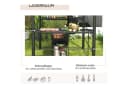 Outsunny Grillpavillon BBQ-Pavillon mit Ablagen Dunkelgrau Bild 5