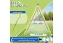 Outsunny Kinderschaukel-Set mit Basketballkorb und Kletterleiter Bunt Bild 4