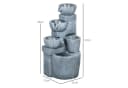 Outsunny Gartenbrunnen 4-stufig mit LED & Pumpe Bild 3